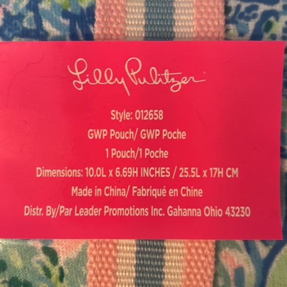 NIP Lilly Pulitzer GWP Pouch - Picture 2 of 4